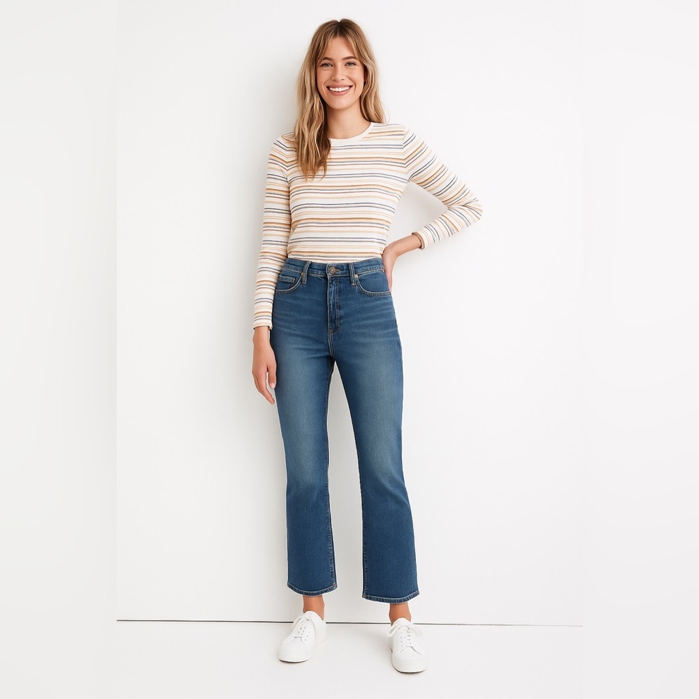 Madewell Women Blue Cali-Demi Boot Cut Jeans Sz. 32”